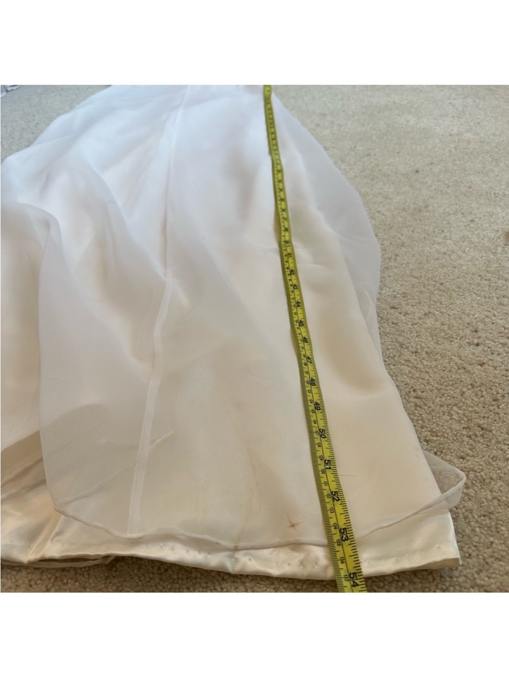 Vintage 90s Dress. Boho White Floral Classic Empire Waist. Wedding Dress - Picture 3 of 13